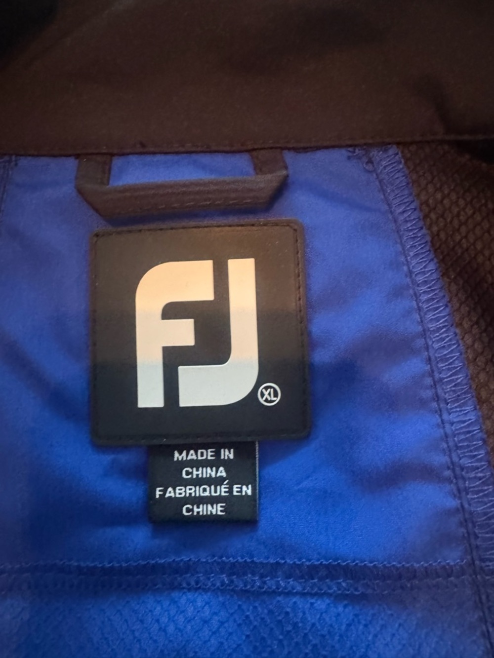 FootJoy Golf Jacket/ Oyster Bay- White & Blue Golf Polo with Embroidered Logo